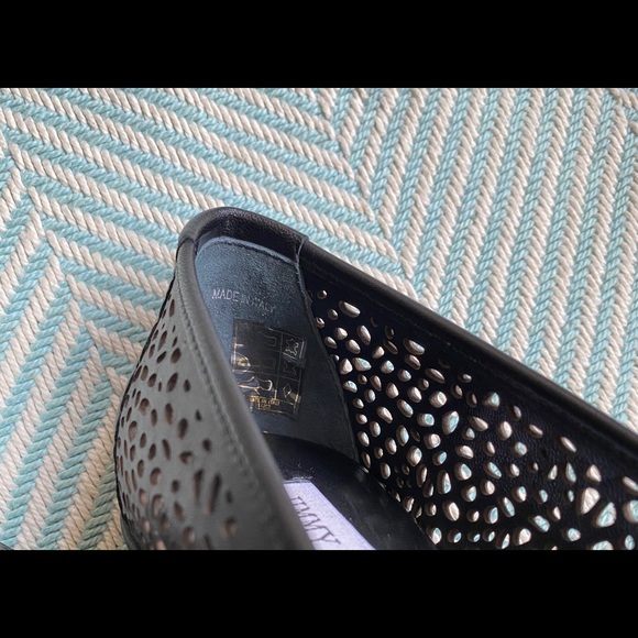 JIMMY CHOO Walsh Perforated Leather Ballet Flats - Picture 11 of 15